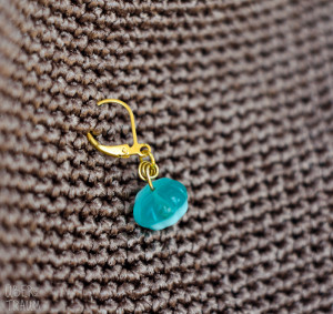 Gold & Turquoise Crochet Stitch Markers