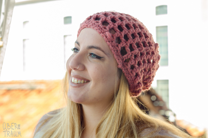 Crochet Bulky Lace Hat
