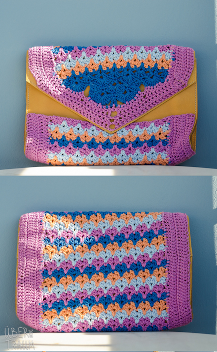 Color Crochet Envelope Purse